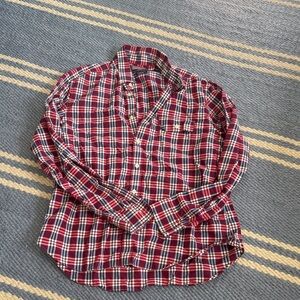 Vineyard vines men’s Red Plaid Button-Up Shirt collegiate fit large